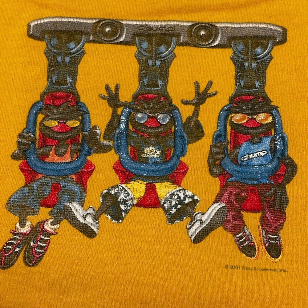 Vintage Y2K Chump Skateboard Rollercoaster Graphic Tee Sz: XL (18/20).